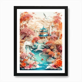 Chinese Paper Art Art Print