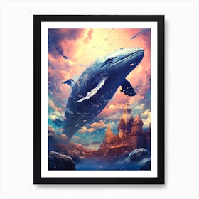 Whale In The Sky Art Print