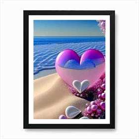 Hart on the sea Art Print