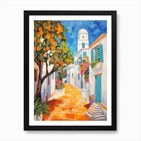 Hammamet Tunisia 4 Fauvist Painting Art Print