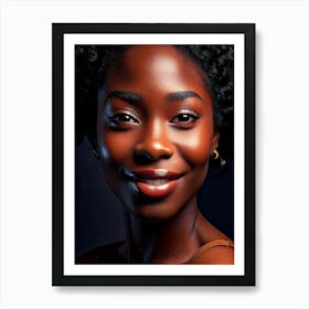 Portrait Of African American Woman Art Print