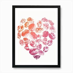 Heart Of Kisses Art Print