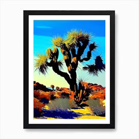 Joshua Tree By Desert Spring Nat Viga Style  (3) Art Print