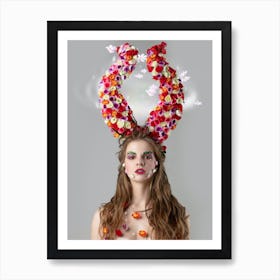 Flower Head Art Print