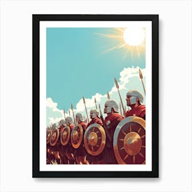 Spartan Warriors Art Print