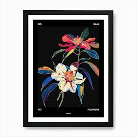 No Rain No Flowers Poster Camellia 4 Art Print