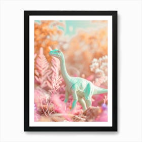 Pastel Toy Dinosaur In The Nature 2 Art Print