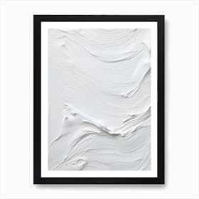 White Paint Texture 2 Art Print