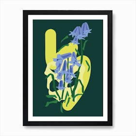 Bluebells At Night  Art Print