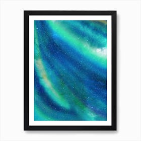 Synthwave neon space #15 - Aurora Borealis Art Print