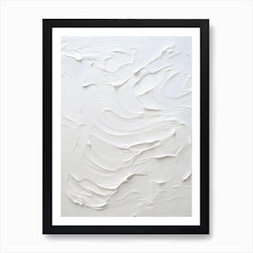 White Paint Texture 3 Art Print