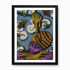 Honey Head Art Print