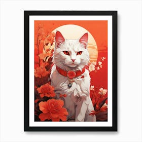 Chinese Cat 1 Art Print