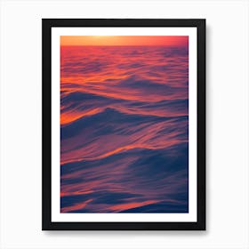 Sunset In The Ocean Art Print