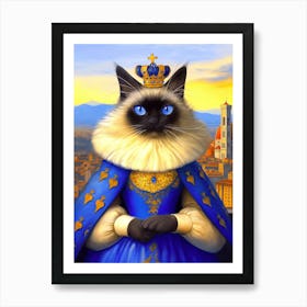 Siamese Cat Art Print