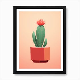 Cactus In A Pot 1 Art Print