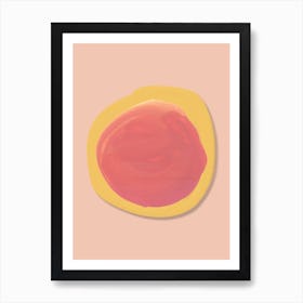 Abstract Boho Sun Art Print