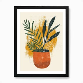 Nostalgia In Motion Mid Century Style Art Print