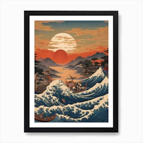 Great Wave At Kanagawa Art Print
