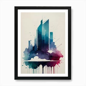 Skyscraper Canvas Print Art Print