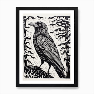 Crow Feather Art Print. - Echo-Lit
