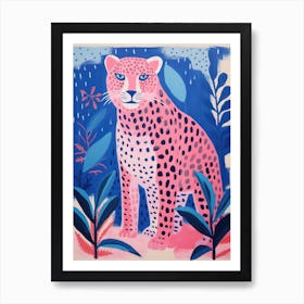 Playful Illustration Of Jaguar For Kids Room 1 Art Print