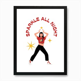 Sparkle All Night Art Print