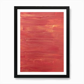 Red Abstract Painting Art Print