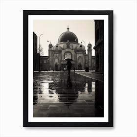 Mexico City, Black And White Analogue Photograph 2 Art Print