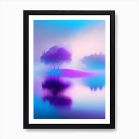 Mist Waterscape Pop Art Photography 2 Art Print