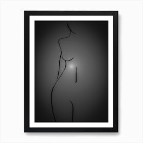 Woman BW Art Print