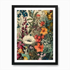 Flowers nature botanical art 1 Art Print