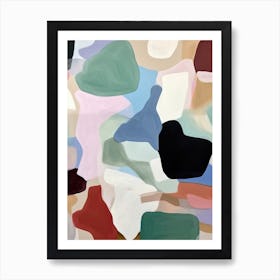 Muted Neutrals Abstract 16 Art Print