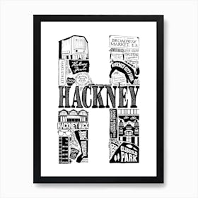 Hackney Art Print