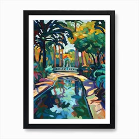 Balboa Park Garden Painting 4 Art Print