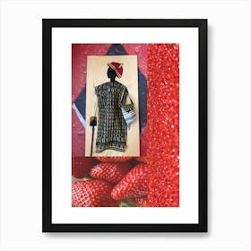 Red Strawberries Art Print