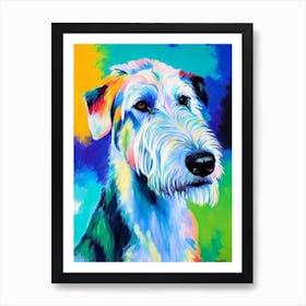 Irish Wolfhound 2 Fauvist Style Dog Art Print