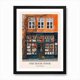 Copenhagen Book Nook Bookshop 3 Poster Art Print