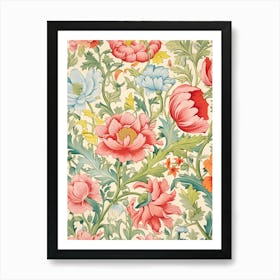 Floral Wallpaper 70 Art Print