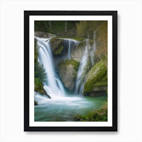 Cascade D Ars, France Realistic Photograph (3) Art Print