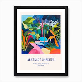 Colourful Gardens Auckland Domain Wintergardens 4 Blue Poster Art Print