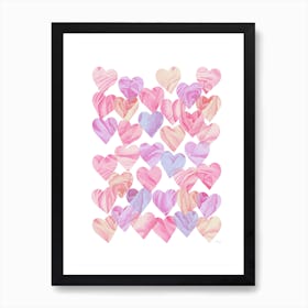 Love Hearts Art Print