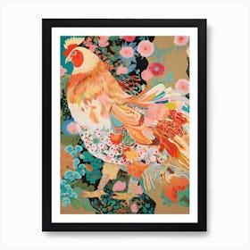 Maximalist Bird Painting Chicken 7 Art Print