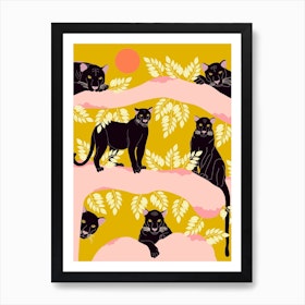 Black Panthers Art Print