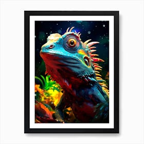 Iguana Art Print