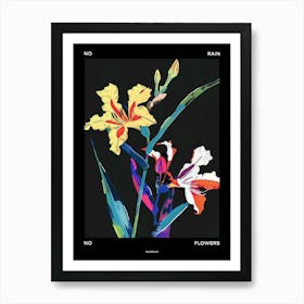 No Rain No Flowers Poster Gladiolus 2 Art Print