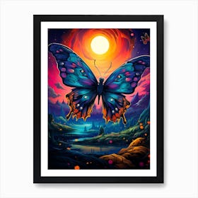 Butterfly In The Sky Art Print