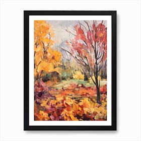 Autumn Gardens Painting Huntington Gardens Usa Art Print