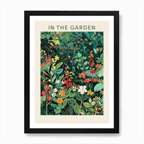 Colourful Garden Poster Art Print