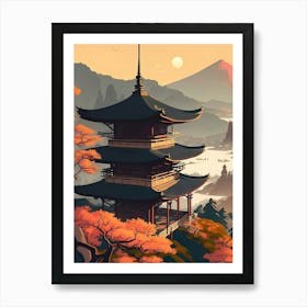 Japanese Pagoda 1 Art Print